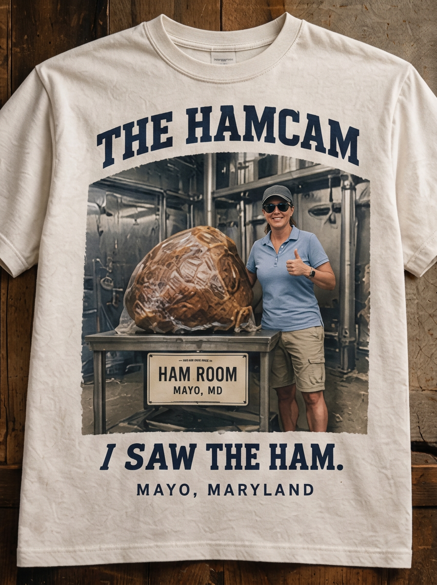 FAKE HAM TOURIST TEE — female tourist souvenir concept