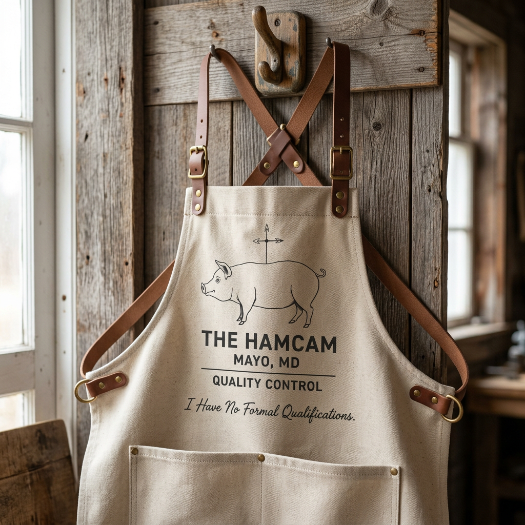 QUALITY CONTROL APRON — HamCam Gift Shop concept